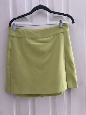 Love Tree Lime-Green Wrap Skirt
